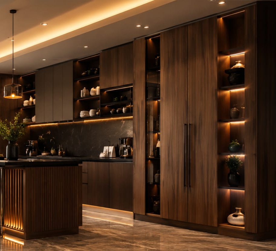 Skilled carpenter measuring and installing custom furniture in Kurnool